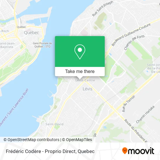 Frédéric Codère - Proprio Direct map