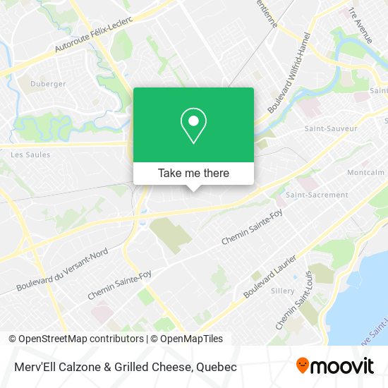 Merv'Ell Calzone & Grilled Cheese map