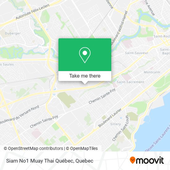Siam No1 Muay Thai Québec map