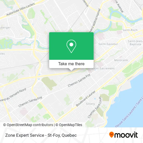 Zone Expert Service - St-Foy map