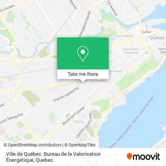 Ville de Québec: Bureau de la Valorisation Énergétique map