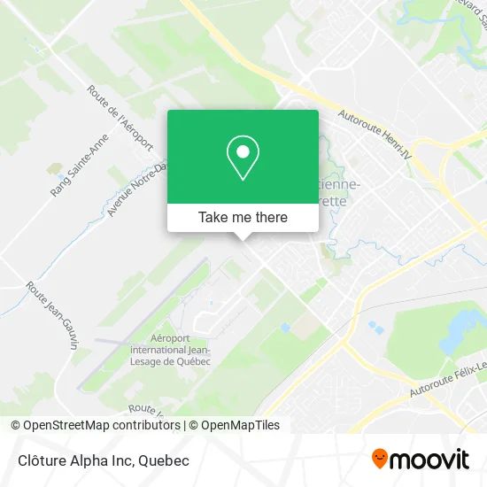 Clôture Alpha Inc map