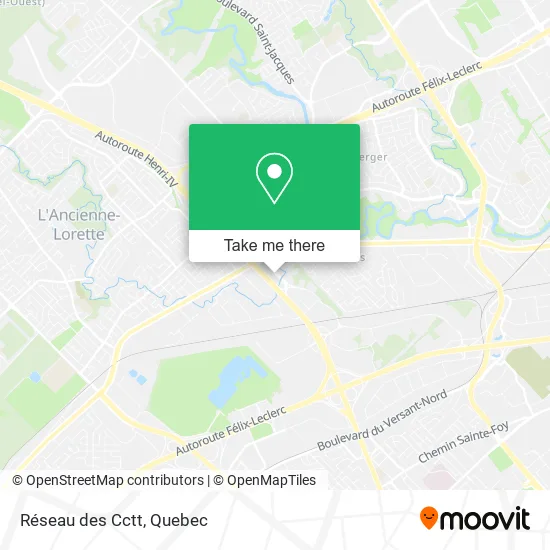 Réseau des Cctt map