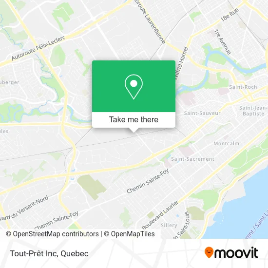 Tout-Prêt Inc map