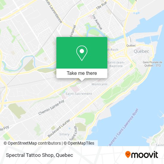 Spectral Tattoo Shop map