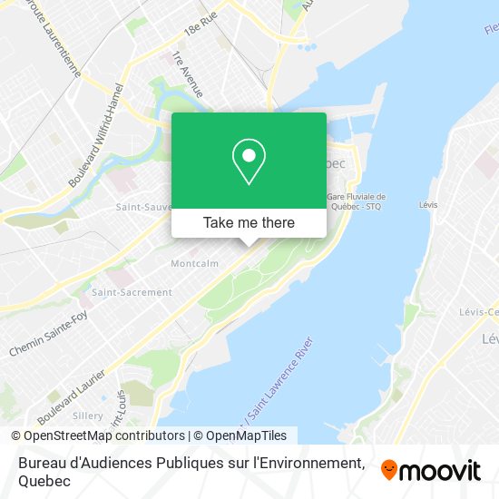 Bureau d'Audiences Publiques sur l'Environnement map