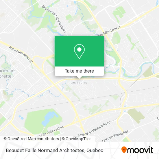 Beaudet Faille Normand Architectes map