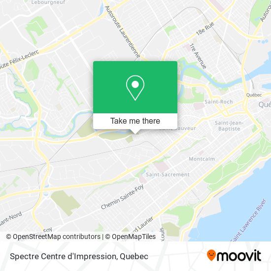 Spectre Centre d'Impression map