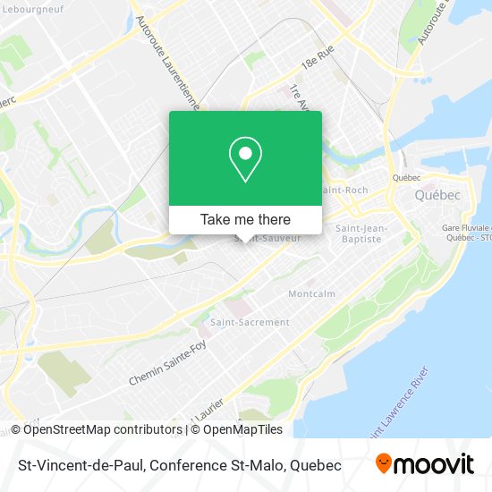 St-Vincent-de-Paul, Conference St-Malo map