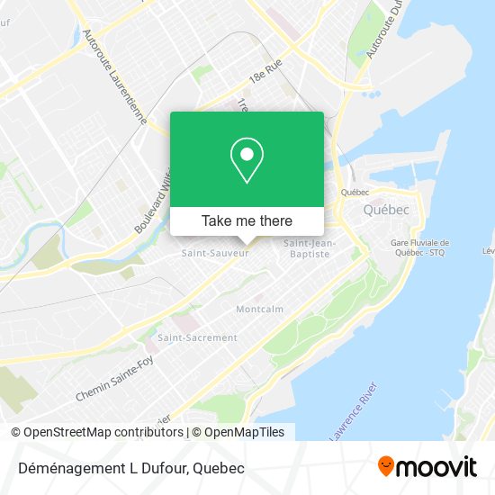 Déménagement L Dufour map