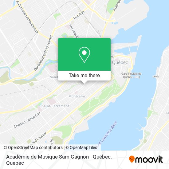 Académie de Musique Sam Gagnon - Québec map