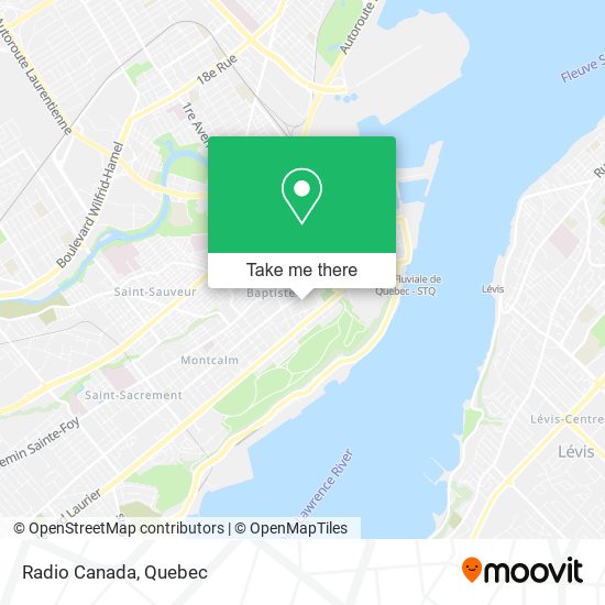 Radio Canada map