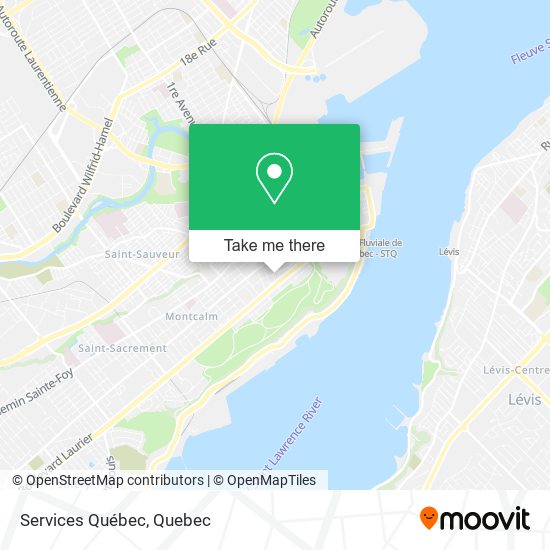 Services Québec map