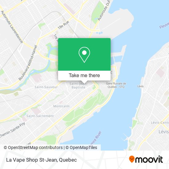 La Vape Shop St-Jean map