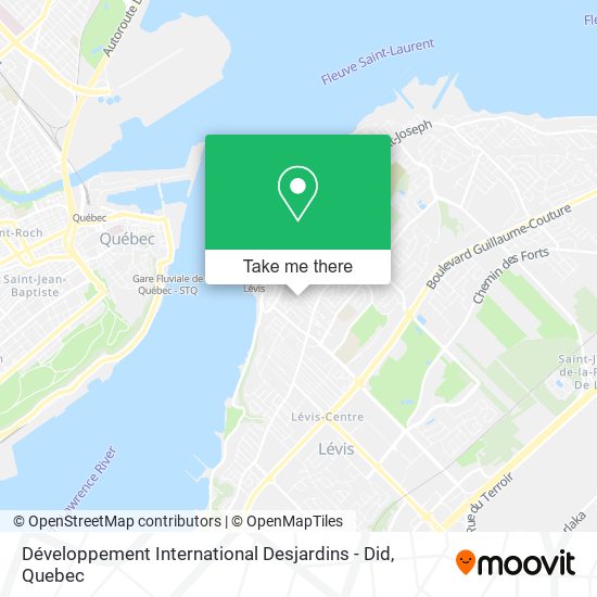 Développement International Desjardins - Did map