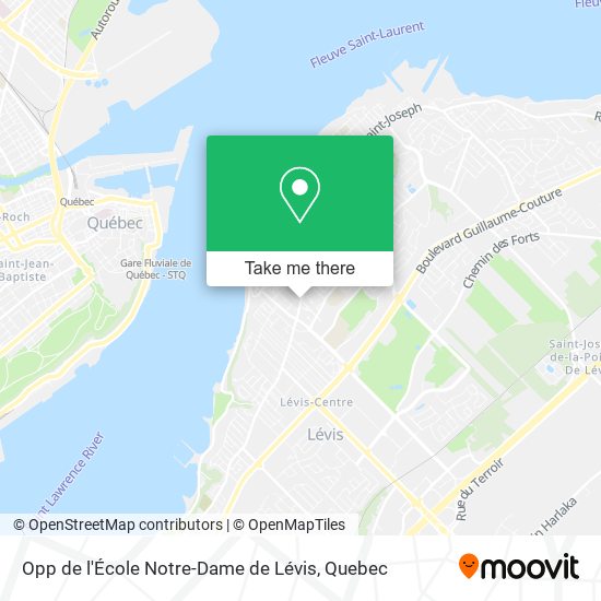 Opp de l'École Notre-Dame de Lévis map