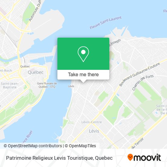 Patrimoine Religieux Levis Touristique map