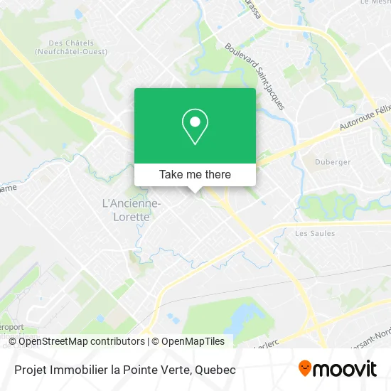 Projet Immobilier la Pointe Verte map