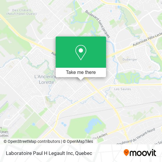 Laboratoire Paul H Legault Inc map