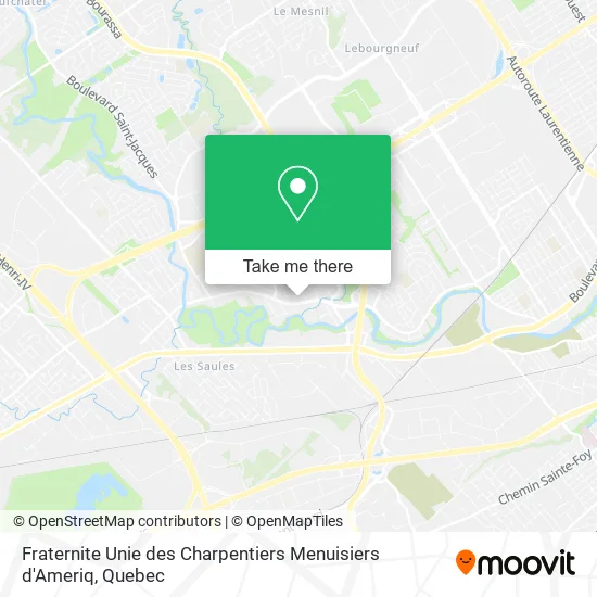 Fraternite Unie des Charpentiers Menuisiers d'Ameriq map