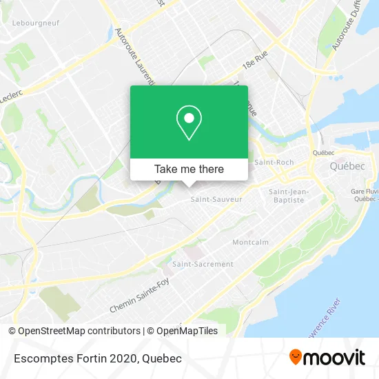 Escomptes Fortin 2020 map