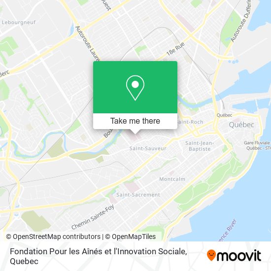 Fondation Pour les Aînés et l'Innovation Sociale map