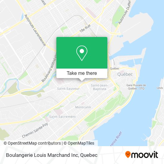 Boulangerie Louis Marchand Inc map