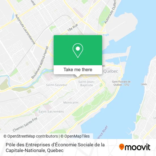 Pôle des Entreprises d'Économie Sociale de la Capitale-Nationale map