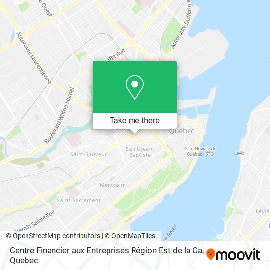 Centre Financier aux Entreprises Région Est de la Ca map