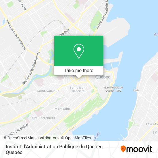 Institut d'Administration Publique du Québec map