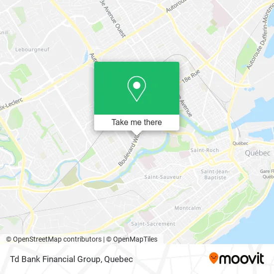 Td Bank Financial Group map
