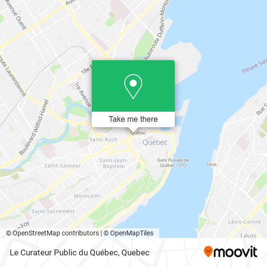 Le Curateur Public du Québec map