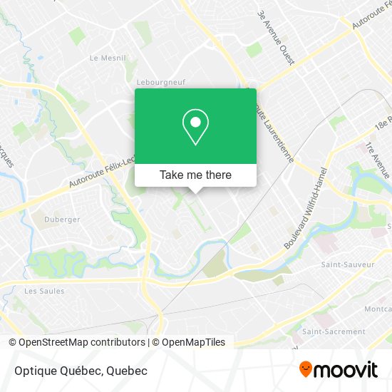 Optique Québec map
