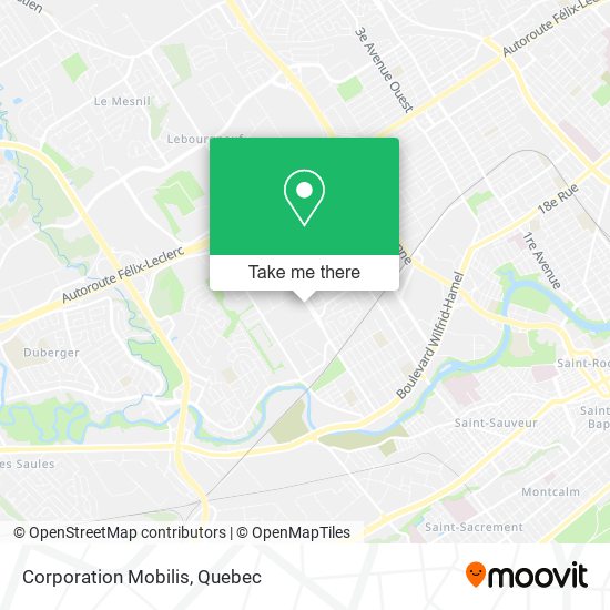 Corporation Mobilis map