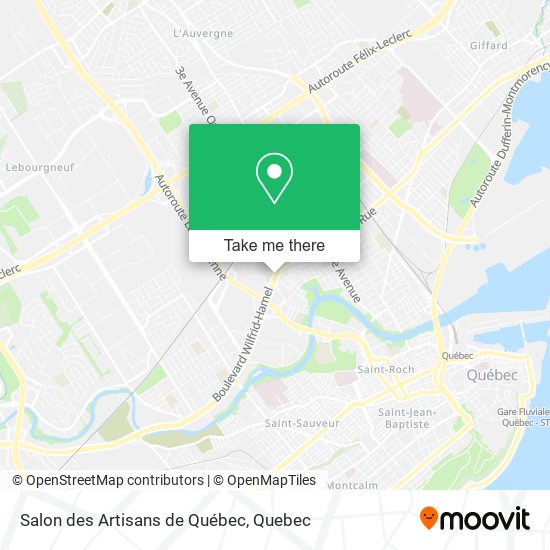 Salon des Artisans de Québec map