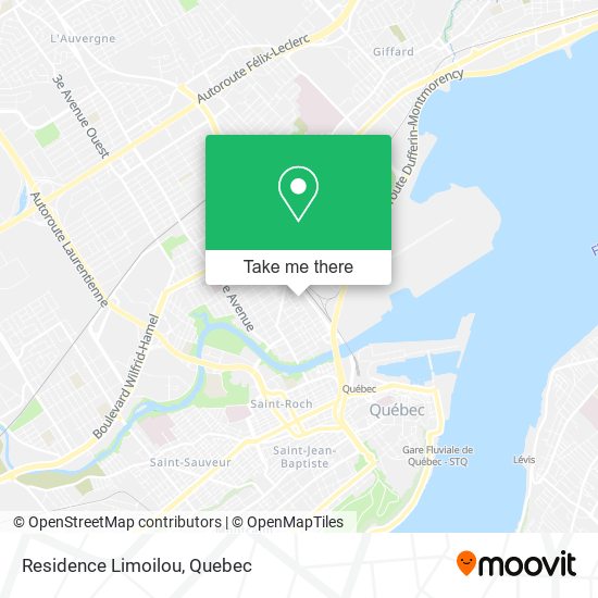 Residence Limoilou map