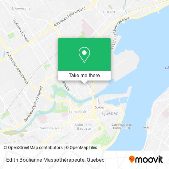 Edith Boulianne Massothérapeute map