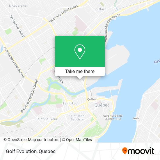 Golf Évolution map