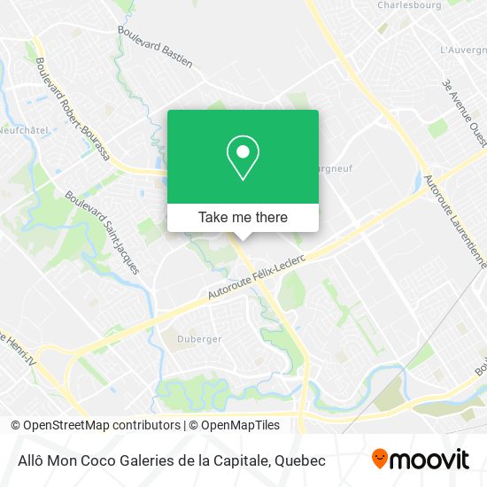 Allô Mon Coco Galeries de la Capitale map