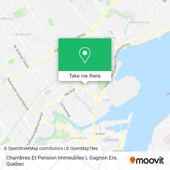 Chambres Et Pension Immeubles L Gagnon Enr map