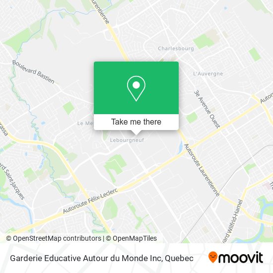 Garderie Educative Autour du Monde Inc map
