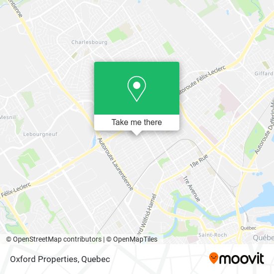 Oxford Properties map