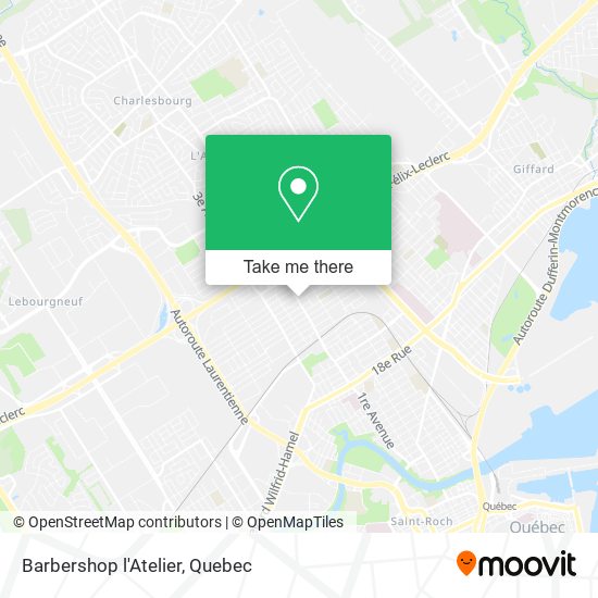 Barbershop l'Atelier map
