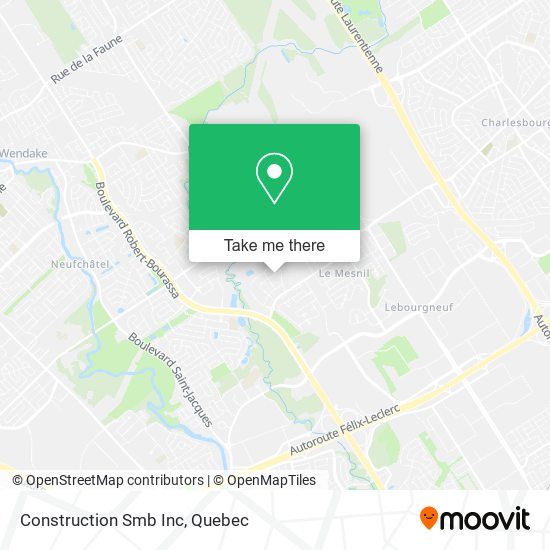 Construction Smb Inc map