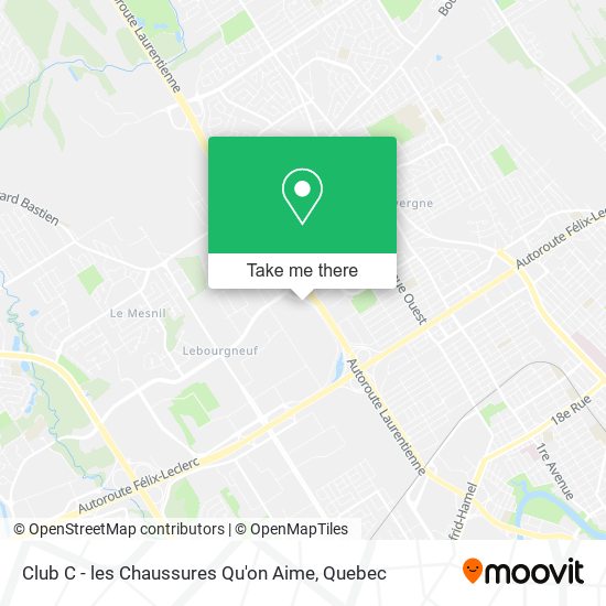 Club C - les Chaussures Qu'on Aime map