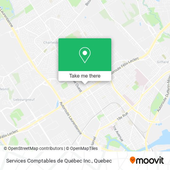 Services Comptables de Québec Inc. map