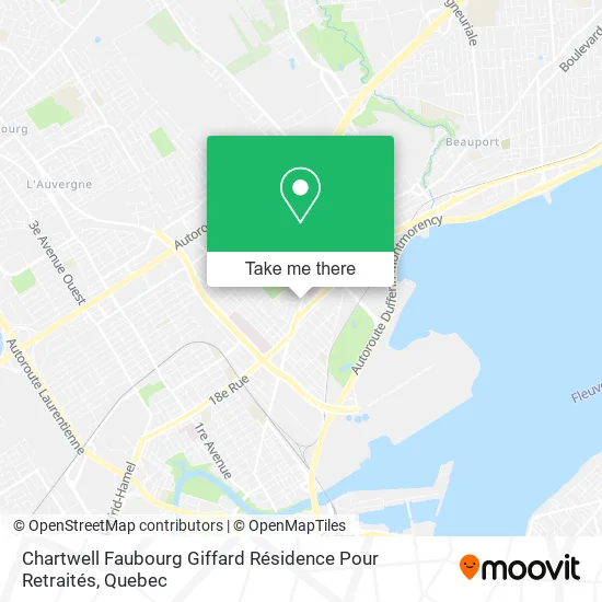 Chartwell Faubourg Giffard Résidence Pour Retraités map