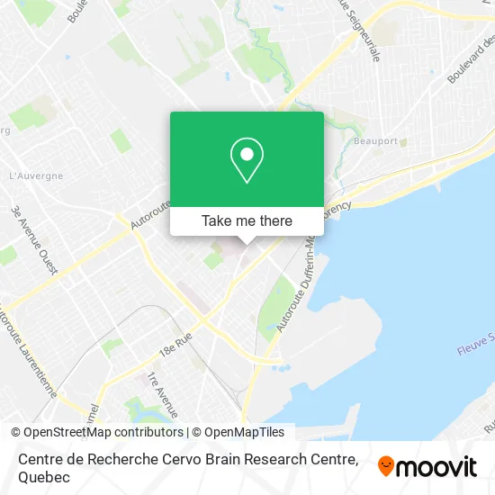 Centre de Recherche Cervo Brain Research Centre map