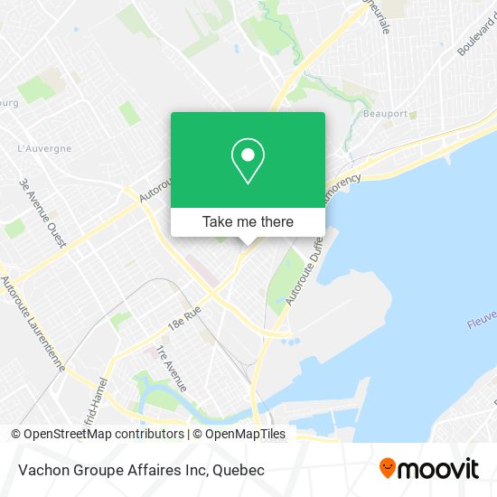 Vachon Groupe Affaires Inc map