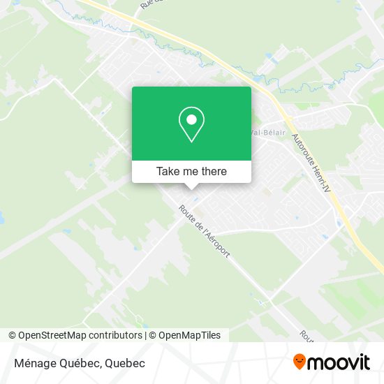 Ménage Québec map